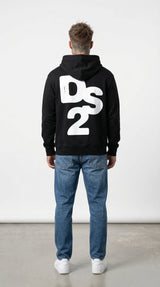 FELPA NERO CON CAPPUCCIO HOODIE - DS2 - ART. SS26231