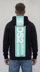 FELPA ZIP CON CAPPUCCIO PIU' COLORI  CON INSERTI - DS2 - ART. SS26210
