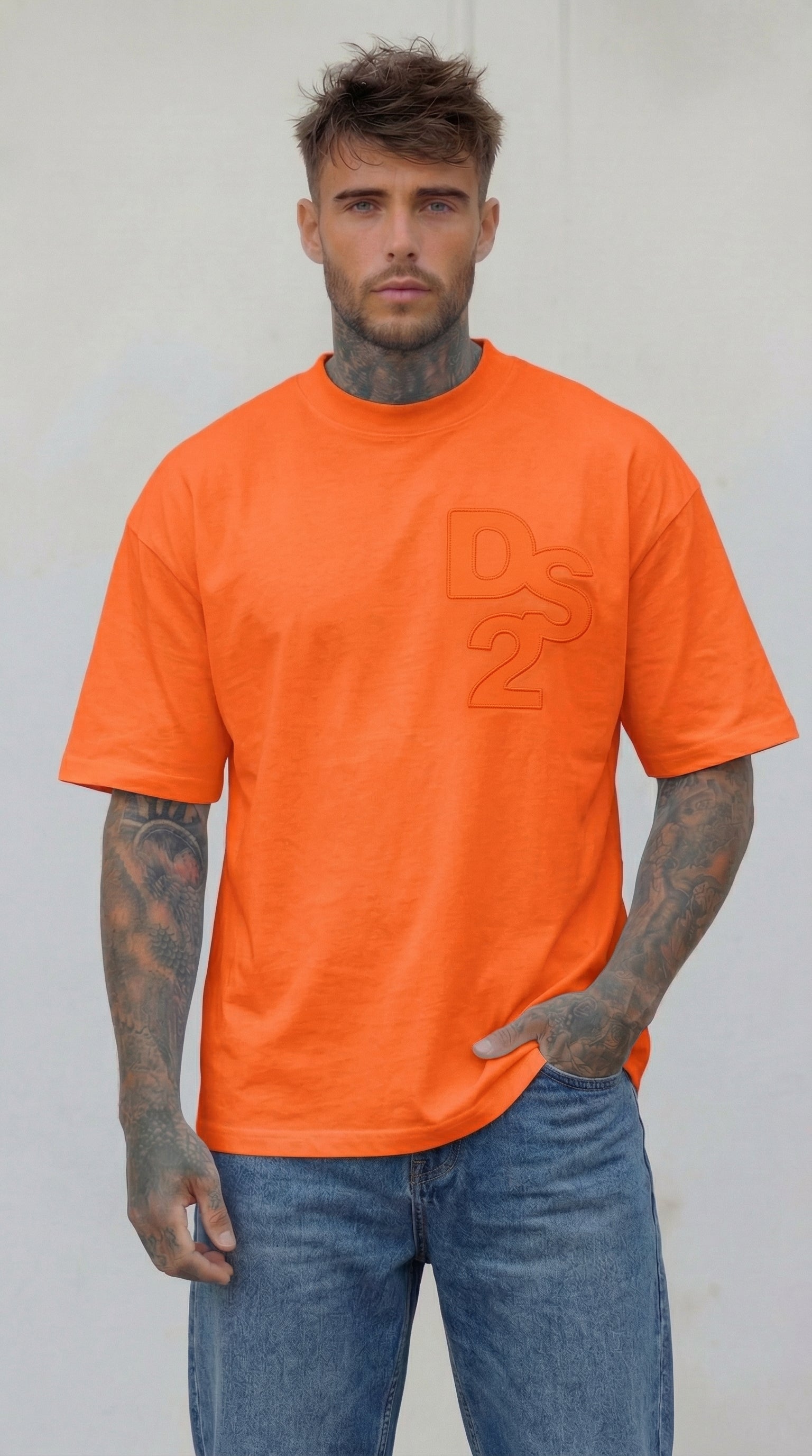 T-SHIRT STAMPA IN STOFFA  PIU' COLORI  -DS2 - ART. SS26229