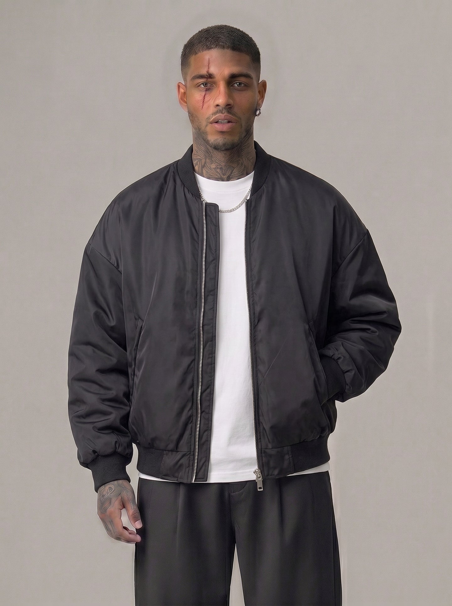 GIUBBINO NEW JOB BRAND BOMBER IN NAYLON  ART NAYLON 3
