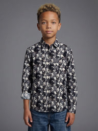 CAMICIA BERNA KIDS FANTASIA FOGLIE ART 22573 2