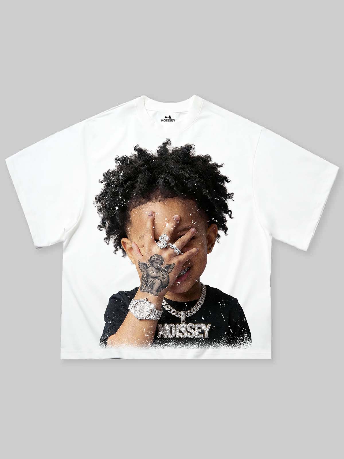T-SHIRT NOISSEY  BOXY OVERSIZED BIANCA ART REBEL ANGEL