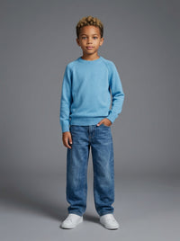 MAGLIONCINO BERNA KIDS GIROCOLLO TURCHESE ART K 23082 150