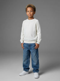 MAGLIONCINO BERNA KIDS GIROCOLLO CUCITURE ESTERNE ART K 240135 128