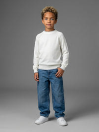 MAGLIONCINO BERNA KIDS GIROCOLLO CUCITURE ESTERNE ART K 240135 128
