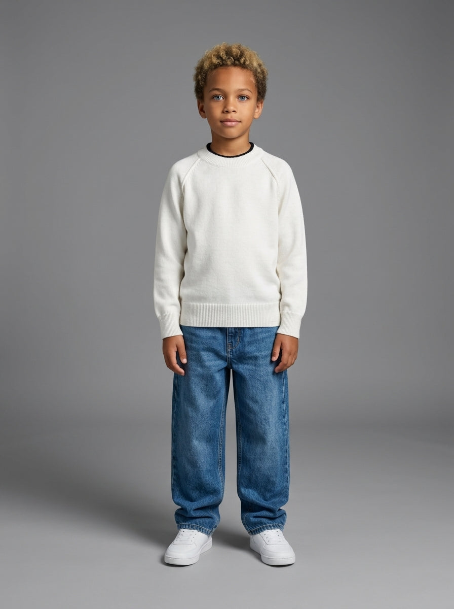 MAGLIONCINO BERNA KIDS GIROCOLLO TURCHESE ART K 23082 150