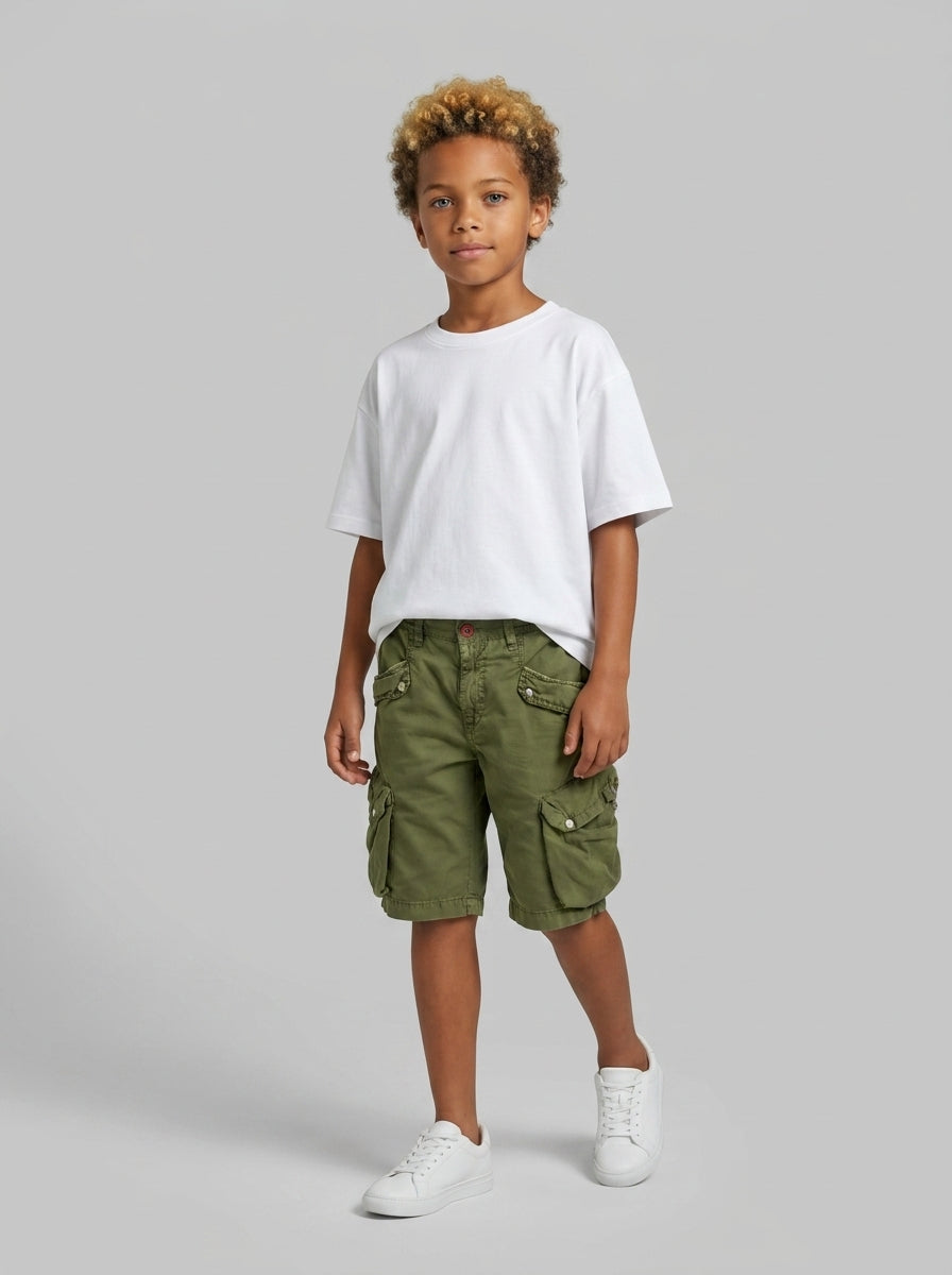BERMUDA BERNA KIDS BAMBINO TASCONE 3 VERDE ART 23072 6