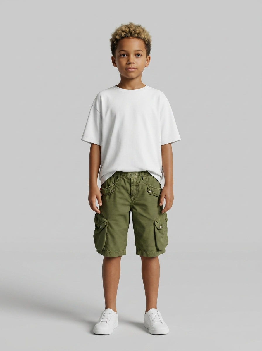 BERMUDA BERNA KIDS BAMBINO TASCONE 3 VERDE ART 23072 6