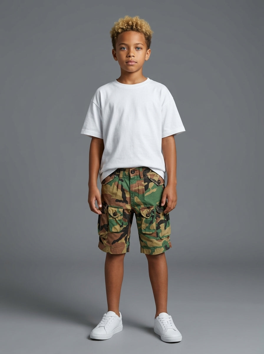 BERMUDA BERNA KIDS BAMBINO CAMO MILITARE K 23071 8