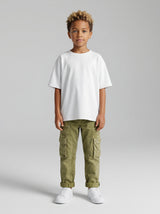 PANTALONE BERNA CARGO  KIDS BAMBINO VERDE CHIARO ART K 23532 52
