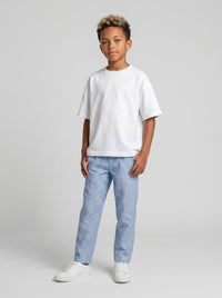PANTALONE BERNA KIDS BAMBINO RIGHE CELESTE ART 240212 30
