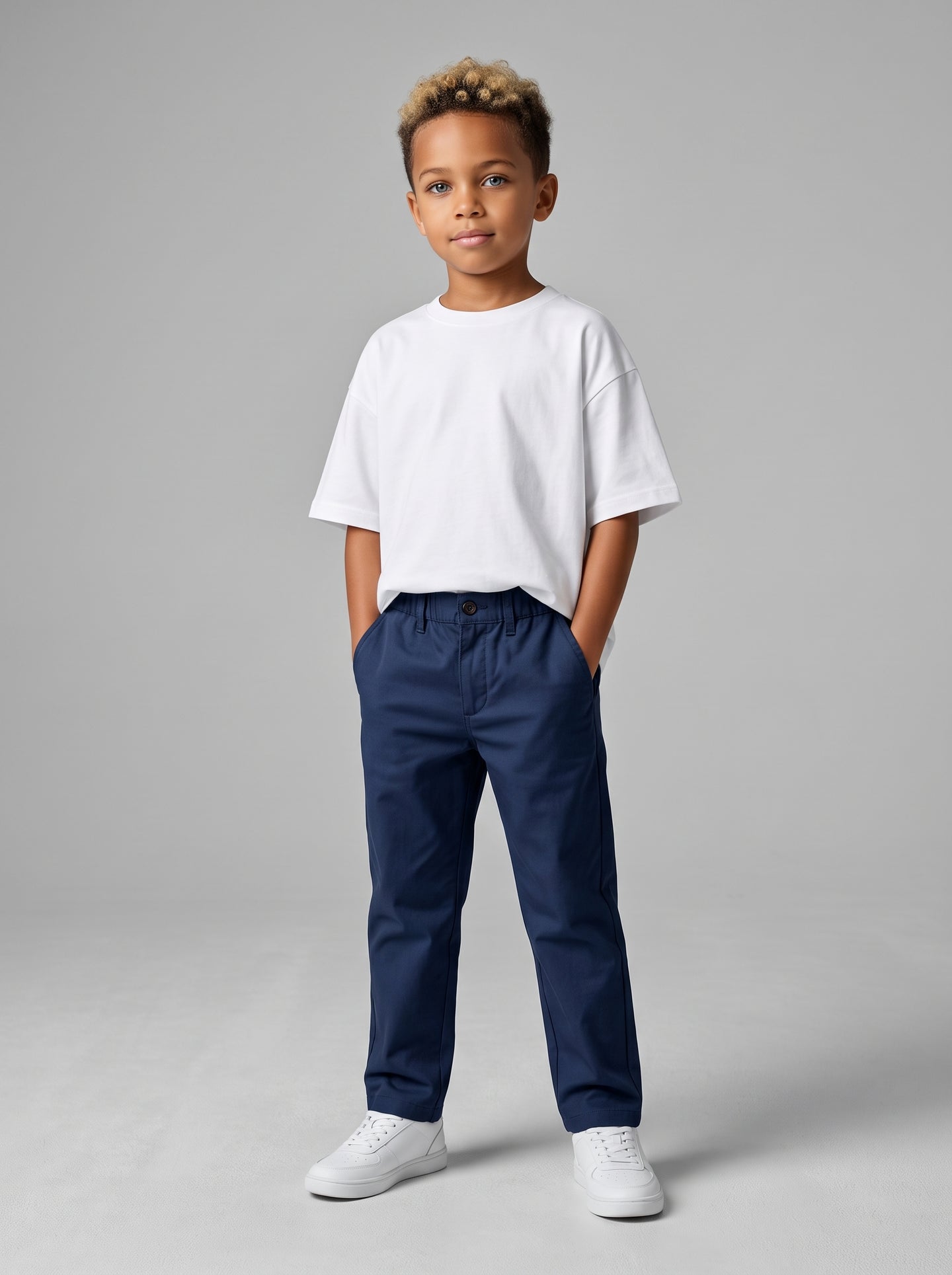 PANTALONE BERNA KIDS BAMBINO BLUE ART K 240143 42