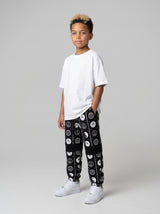 PANTALONE TUTA BERNA KIDS BAMBINO NERO YIN YANG ART K 241024