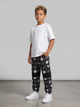 PANTALONE TUTA BERNA KIDS BAMBINO NERO YIN YANG ART K 241024