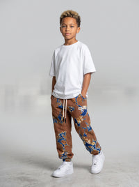 PANTALONE DI TUTA BERNA KIDS BAMBINO TIE DYE ART K 23545 30