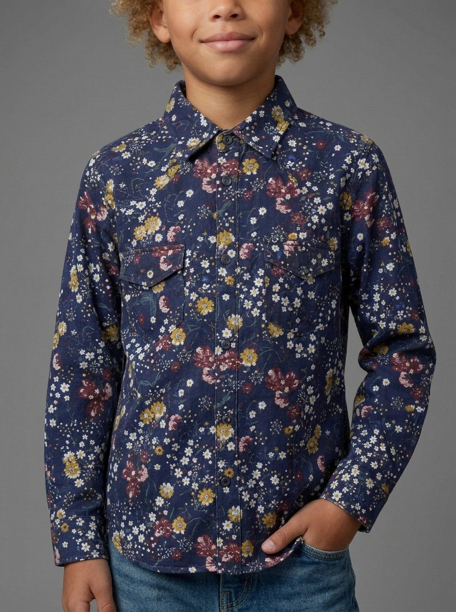 CAMICIA BERNA KIDS FIORI ART K 23576 3