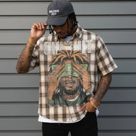 CAMICIA NOISSEY M/M CROPPED OVERSIZE ART MONEY