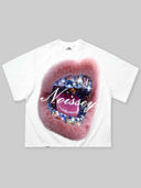 T-SHIRT NOISSEY BOXYFIT OVERSIZE BIANCA ART BOCCA PELLICCIA
