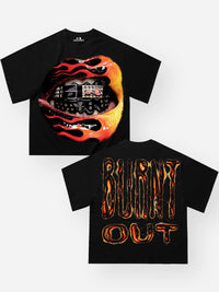 T-SHIRT NOISSEY  BLACK  BOXYFIT OVERSIZE ART BURNT OUT