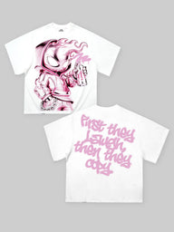 T-SHIRT NOISSEY OVERSIZE BIANCA ART METTALIC SPRAY