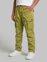 PANTALONE BERNA KIDS CARGO BAMBINO VERDE ACIDO ART  23070 174