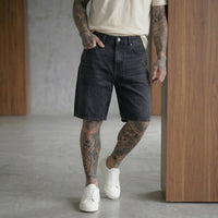 BERMUDA ONLY&SONS REMI LARGO  BLACK DENIM ART 22038436