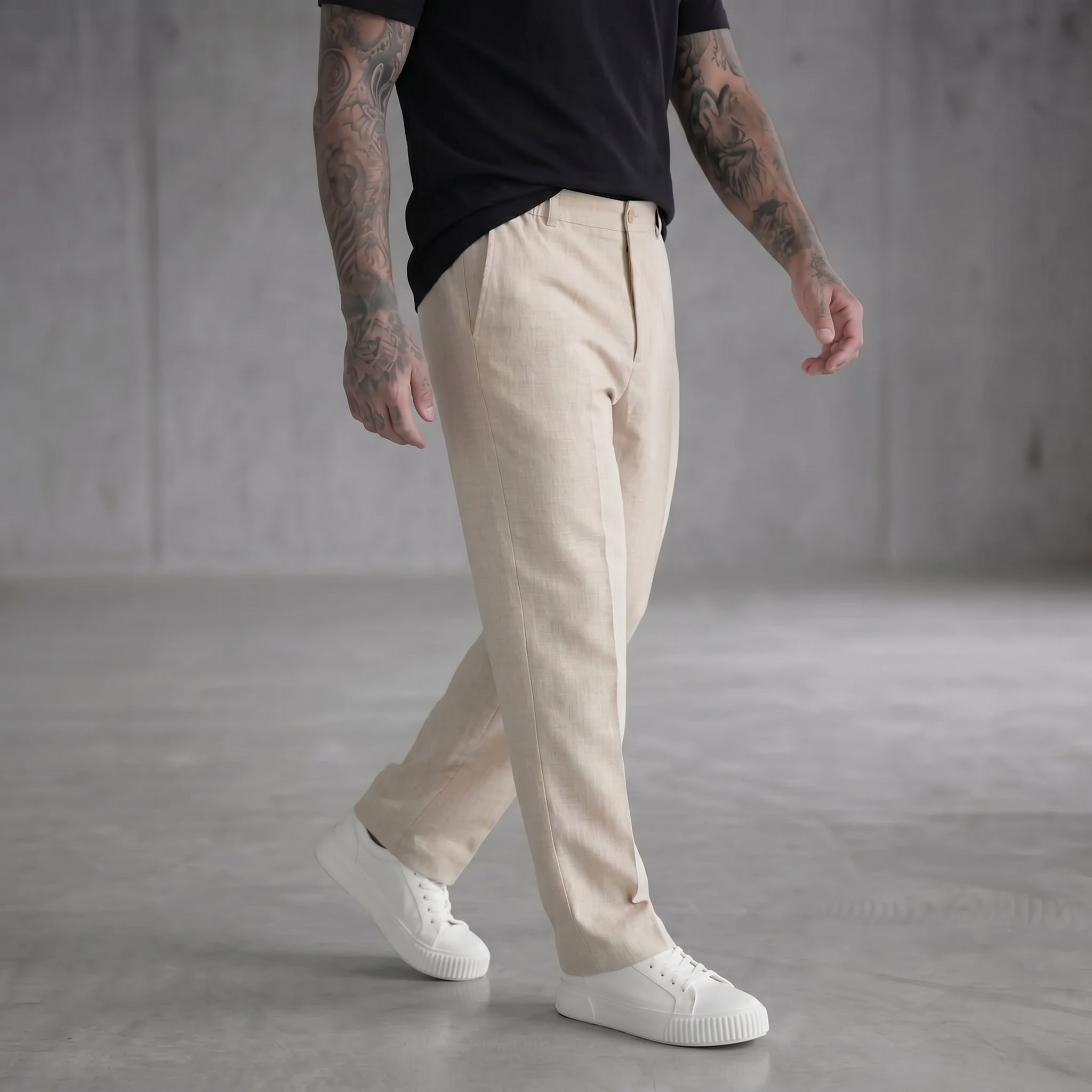 PANTALONI IMPERIAL REGULAR FIT CON PINCE E CINTURA ELASTICIZZATA ART P5441P5002