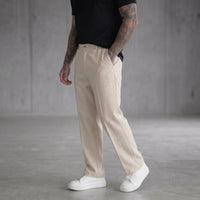 PANTALONI IMPERIAL REGULAR FIT CON PINCE E CINTURA ELASTICIZZATA ART P5441P5002