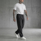PANTALONI IMPERIAL REGULAR FIT CON PINCE E CINTURA ELASTICIZZATA ART P5441P5002