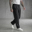 PANTALONI IMPERIAL REGULAR FIT CON PINCE E CINTURA ELASTICIZZATA ART P5441P5002