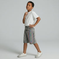 BERMUDA JACK & JONES BAMBINO IRON BLACK DENIM  ART 12289305