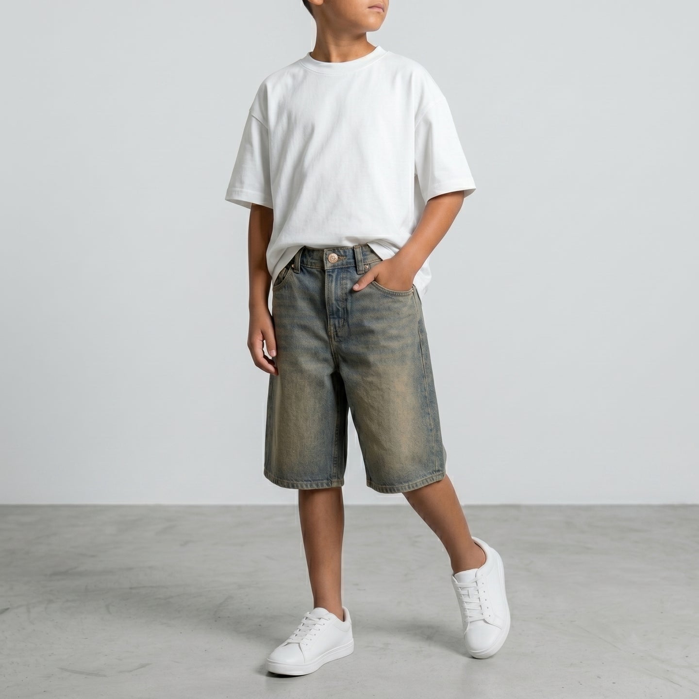 BERMUDA JACK & JONES BAMBINO ALEX SABBIATO DENIM  ART 12292021
