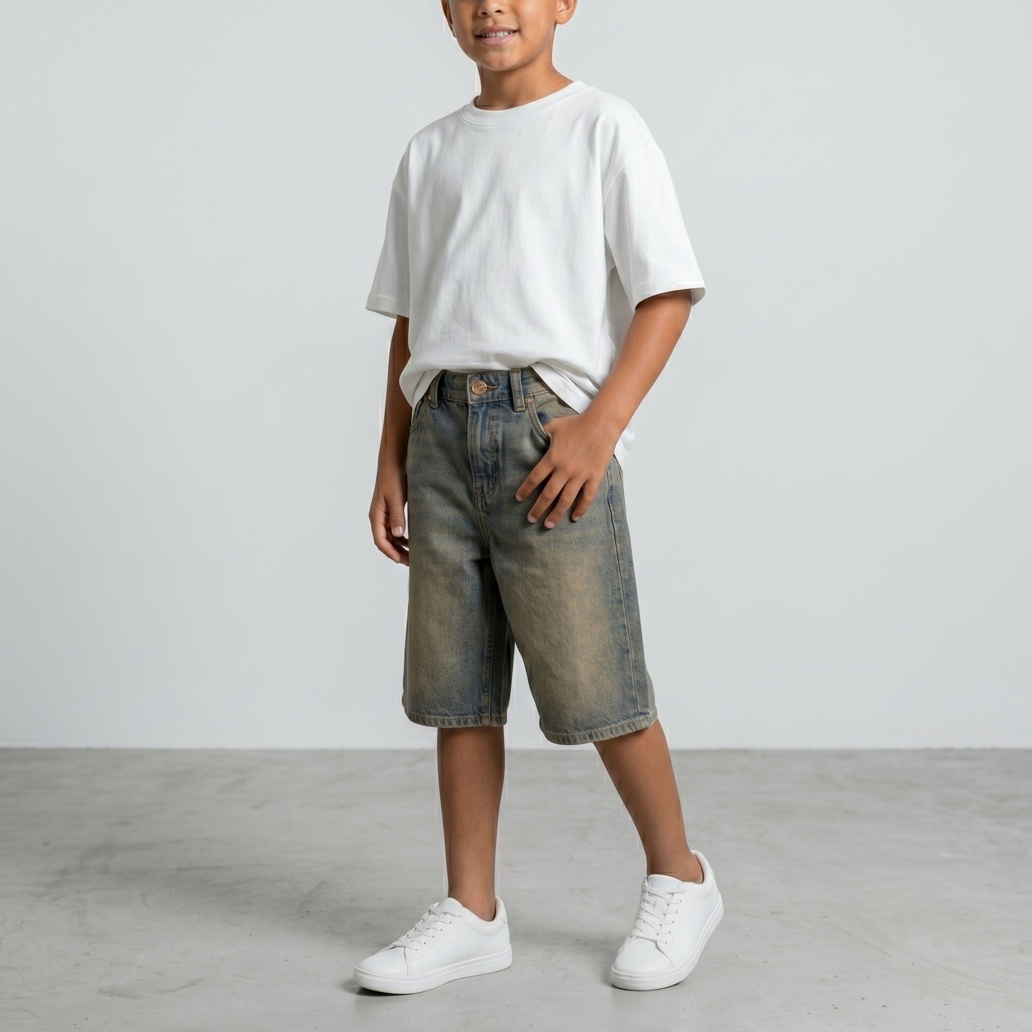 BERMUDA JACK & JONES BAMBINO ALEX SABBIATO DENIM  ART 12292021