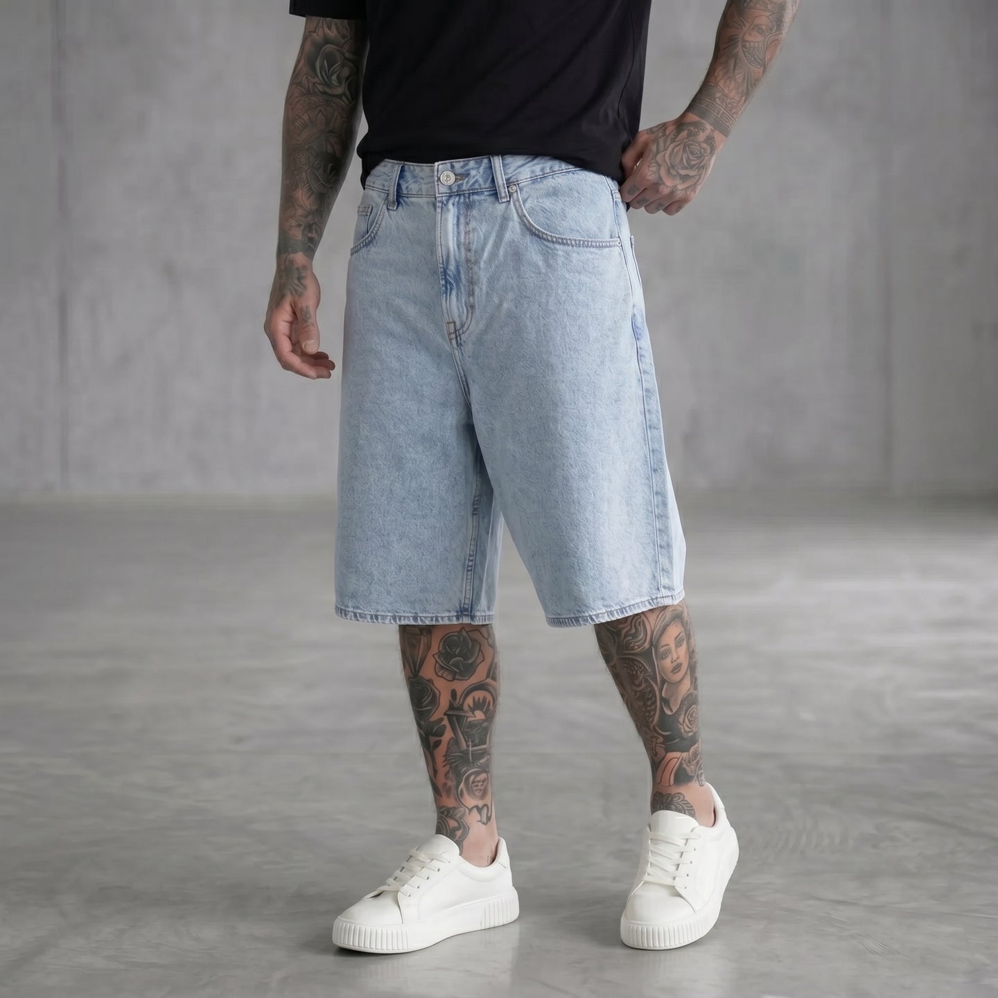 BERMUDA ONLY&SONS REMI LARGO  LIGHIT BLUE DENIM ART 22038435
