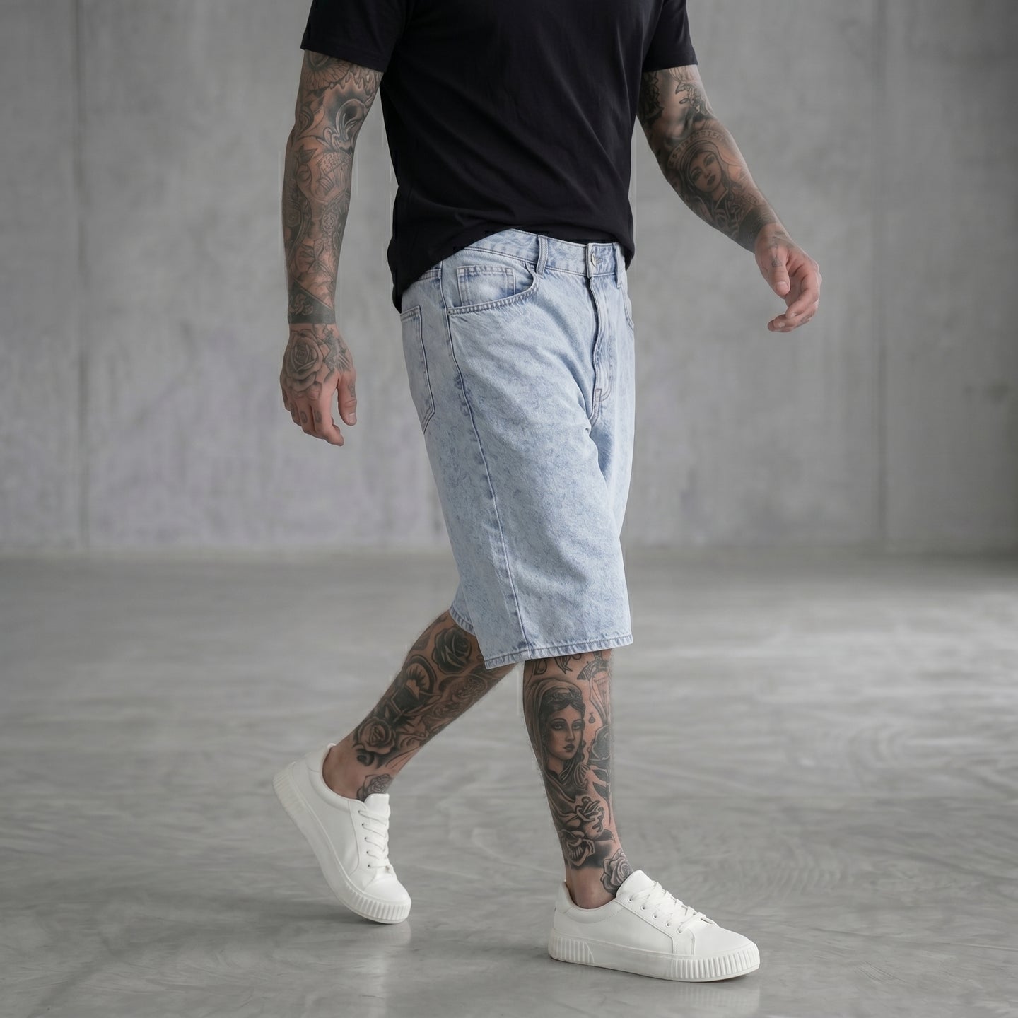 BERMUDA ONLY&SONS REMI LARGO  LIGHIT BLUE DENIM ART 22038435