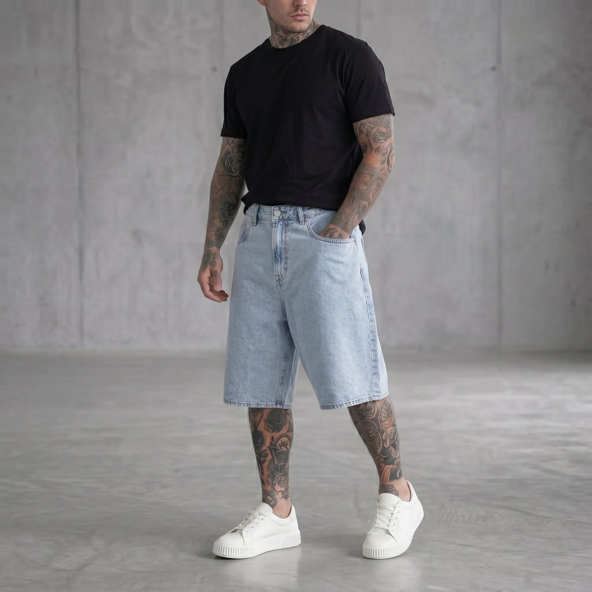 BERMUDA ONLY&SONS REMI LARGO  LIGHIT BLUE DENIM ART 22038435