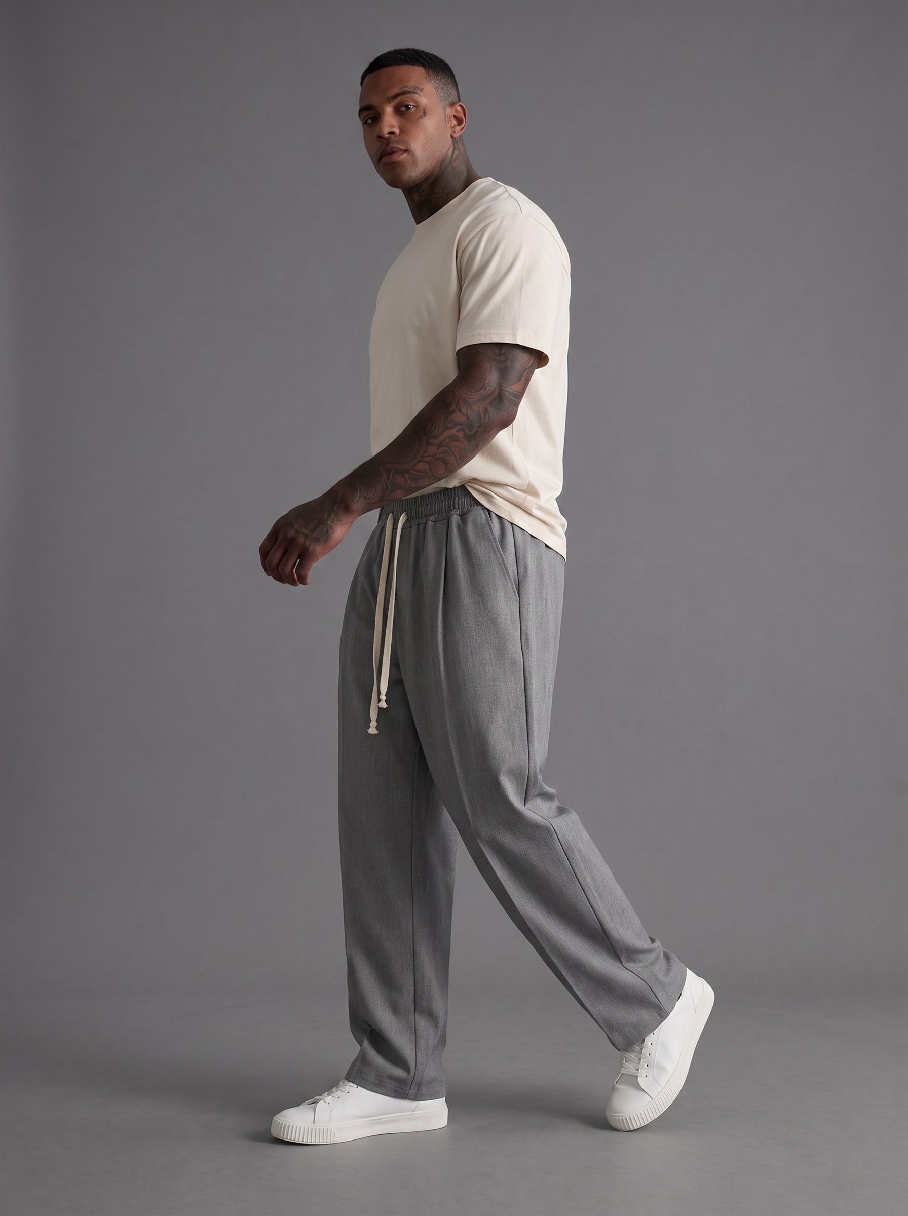 PANTALONE NEW JOB BRAND CON ELASTICO IN VITA MOD SOHO