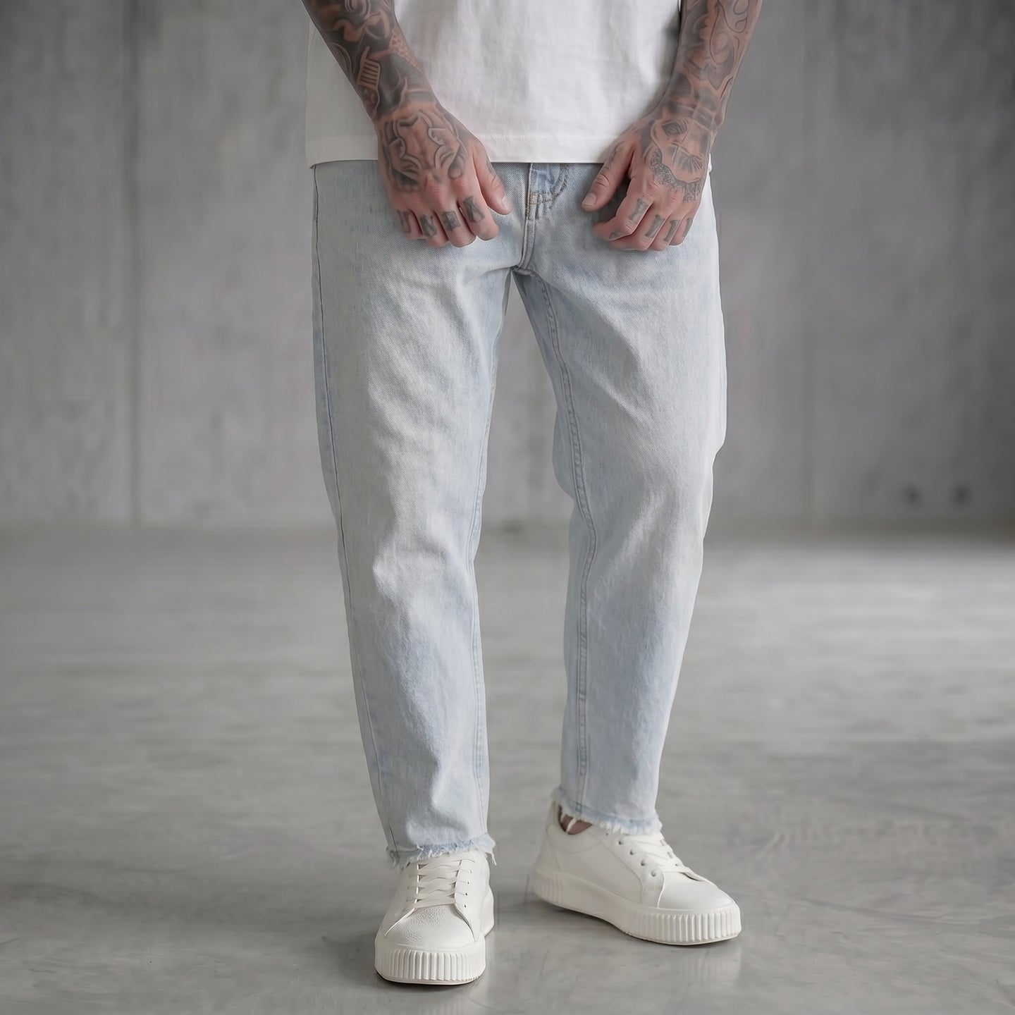 JEANS CARROT BERNA BLEACH  ART 261426-30  MARACANA