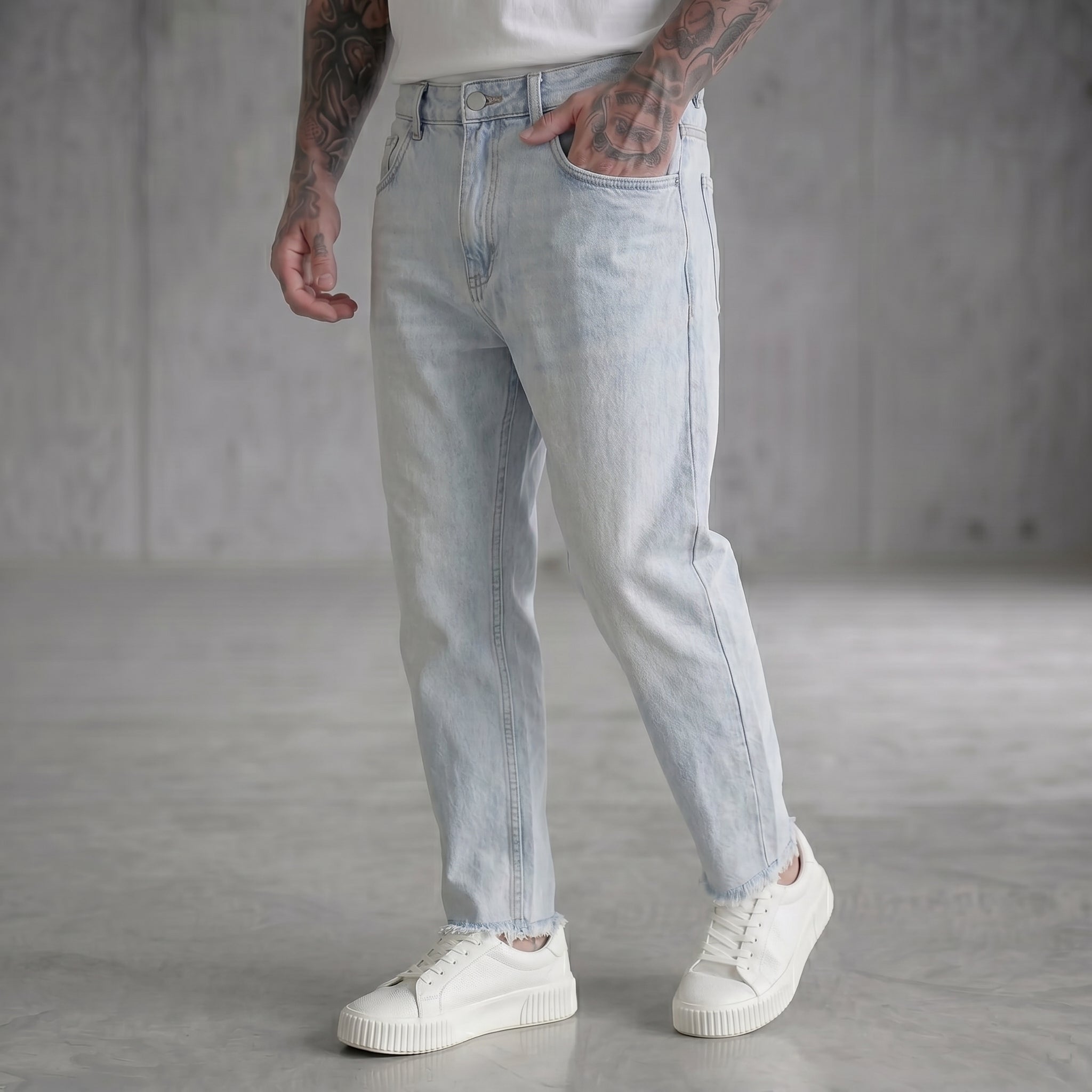 JEANS CARROT BERNA BLEACH  ART 261426-30  MARACANA