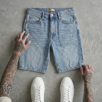 BERMUDA ONLY&SONS  MEDIUM BLUE DENIM ART 22029085
