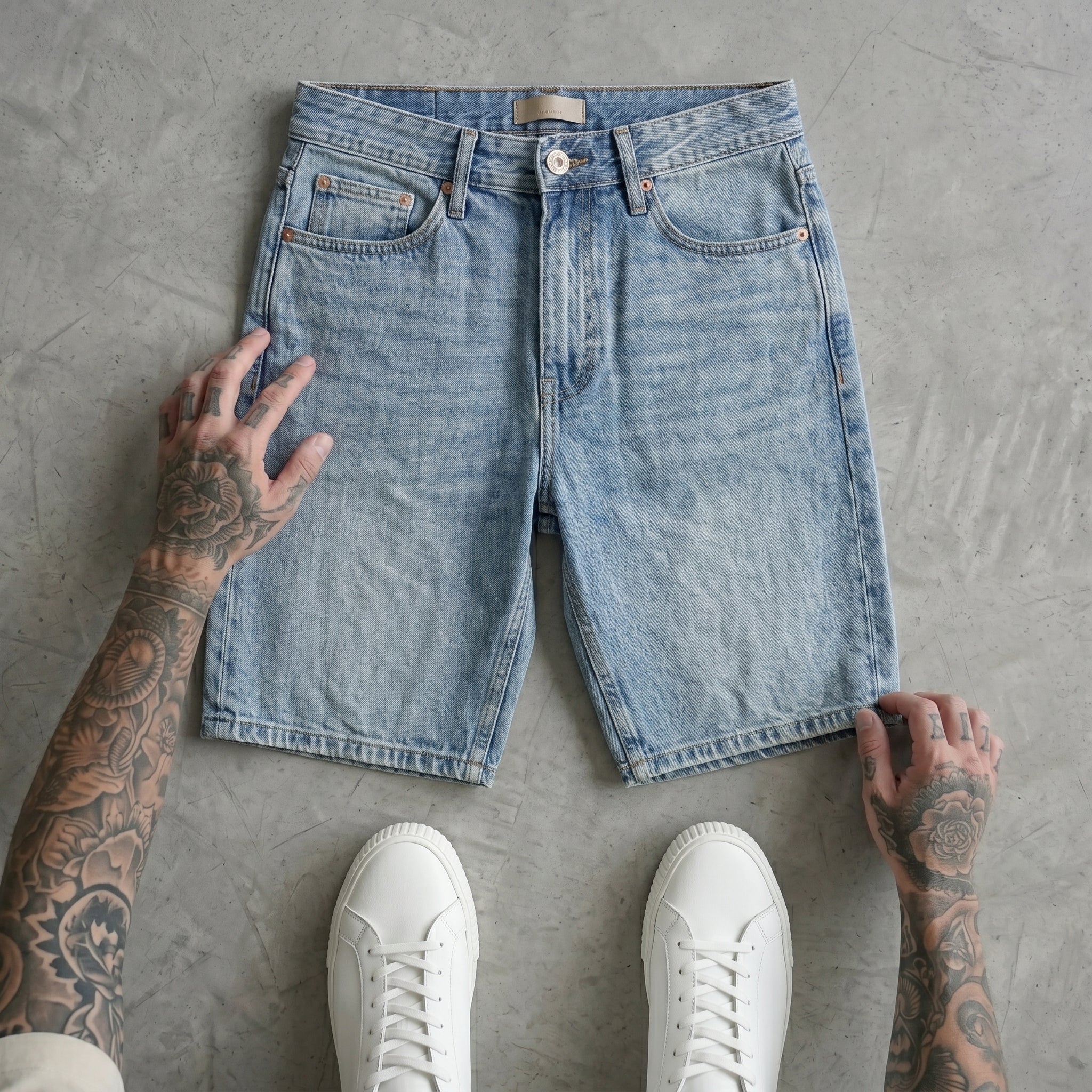 BERMUDA ONLY&SONS  MEDIUM BLUE DENIM ART 22029085