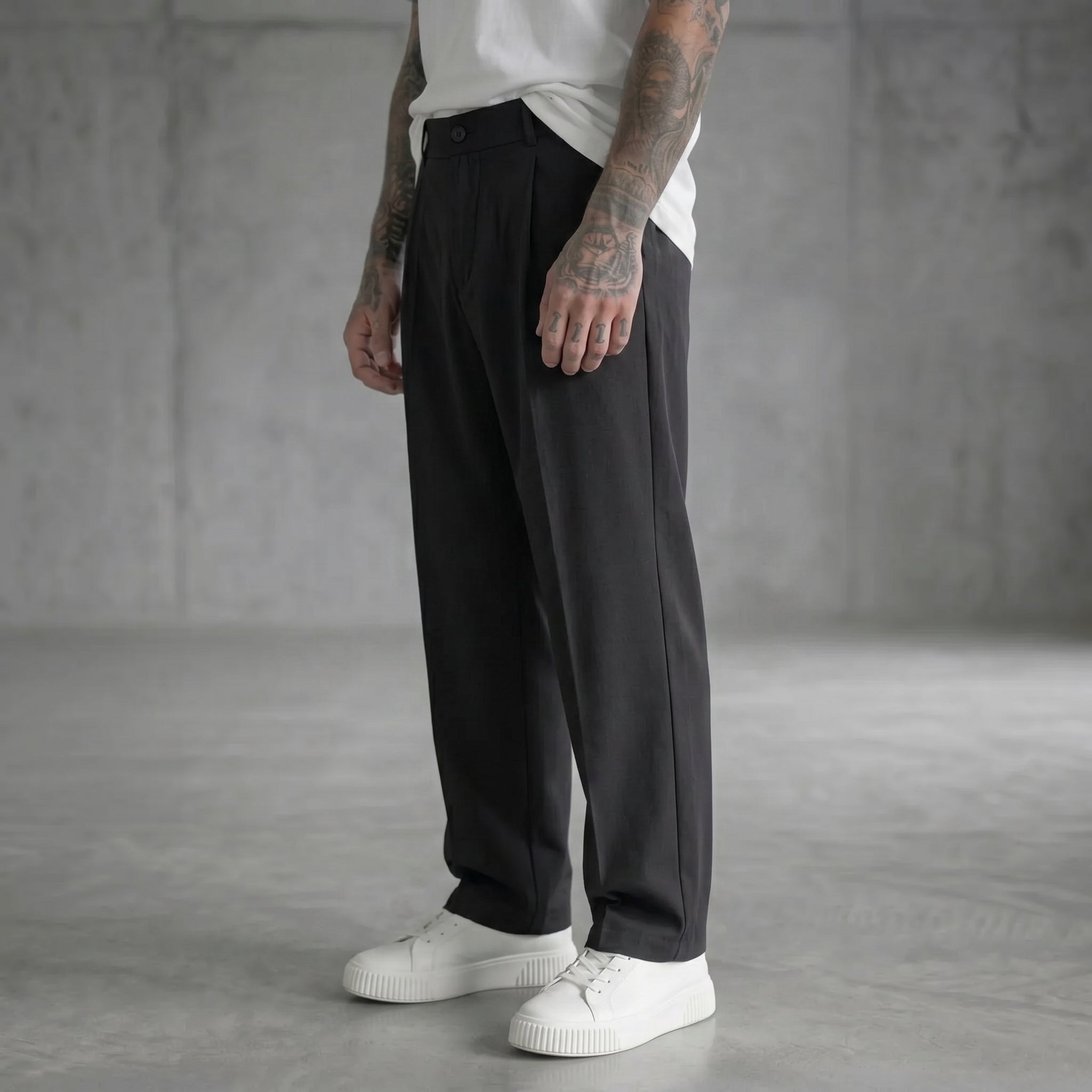 PANTALONE NEW JOB BRAND CON ELASTICO IN VITA - NEW JOB BRAND - ART. COSTA