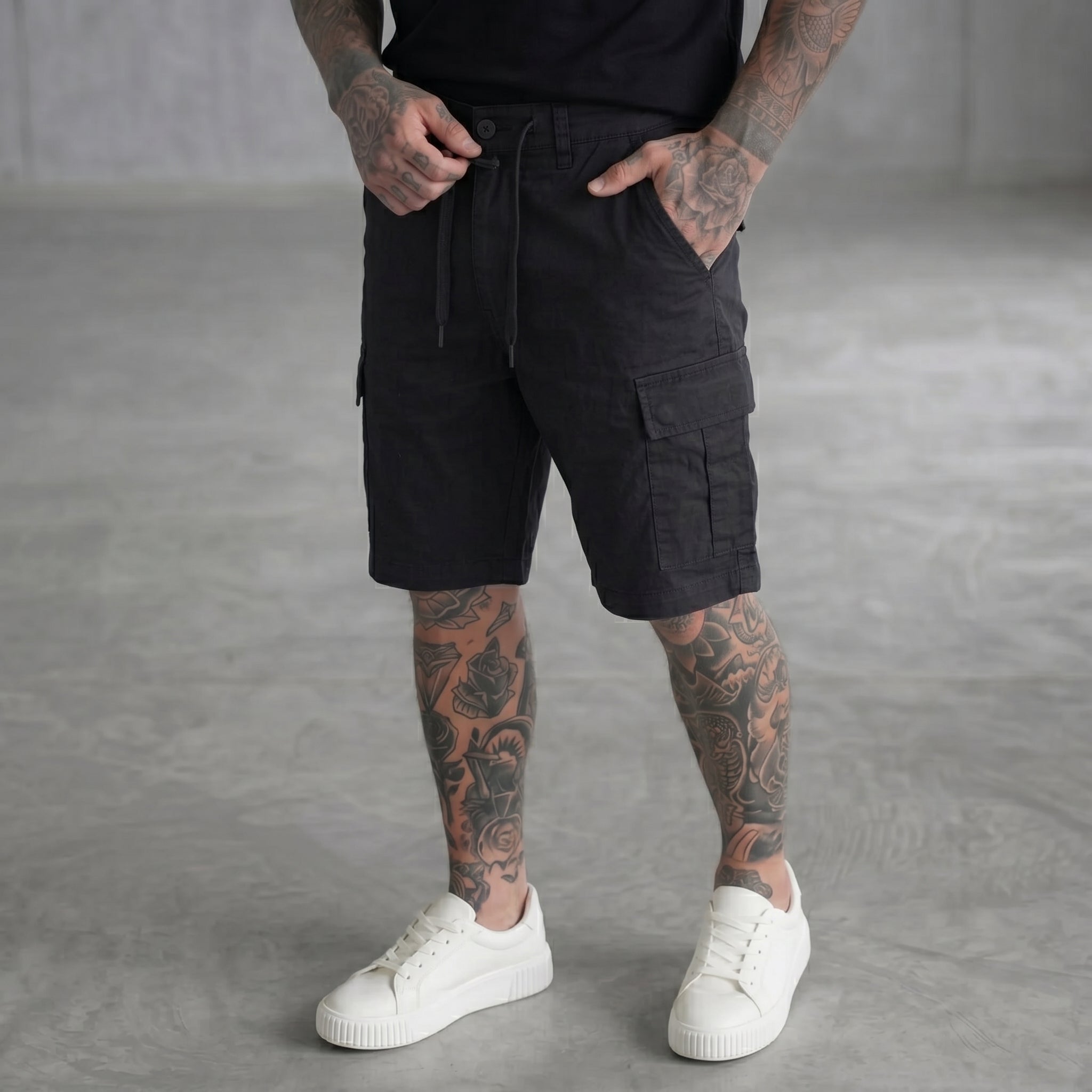 BERMUDA ONLY&SONS CARGO NERO ART 22029214
