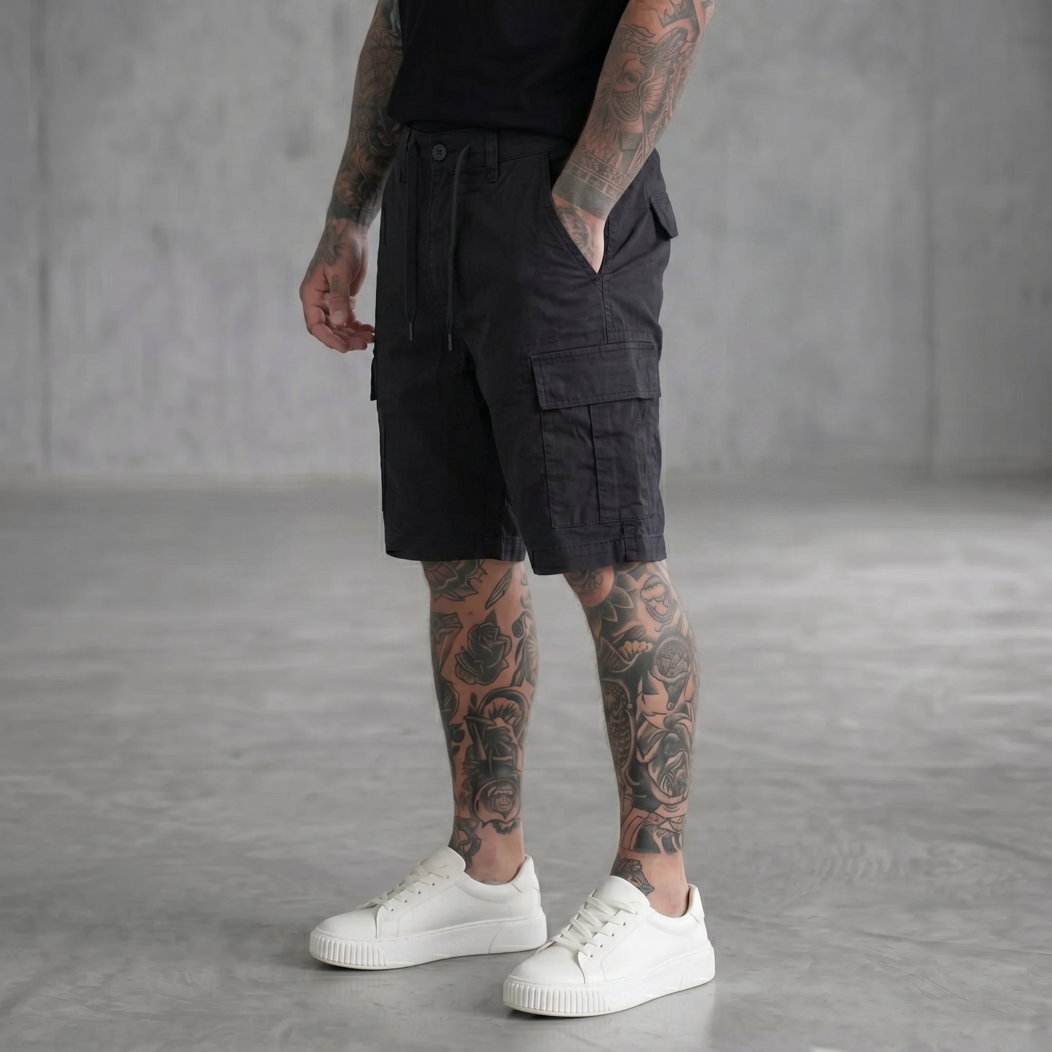 BERMUDA ONLY&SONS CARGO NERO ART 22029214