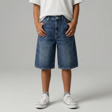 BERMUDA JACK & JONES BAMBINO IRON BLUE DENIM  ART 12289331