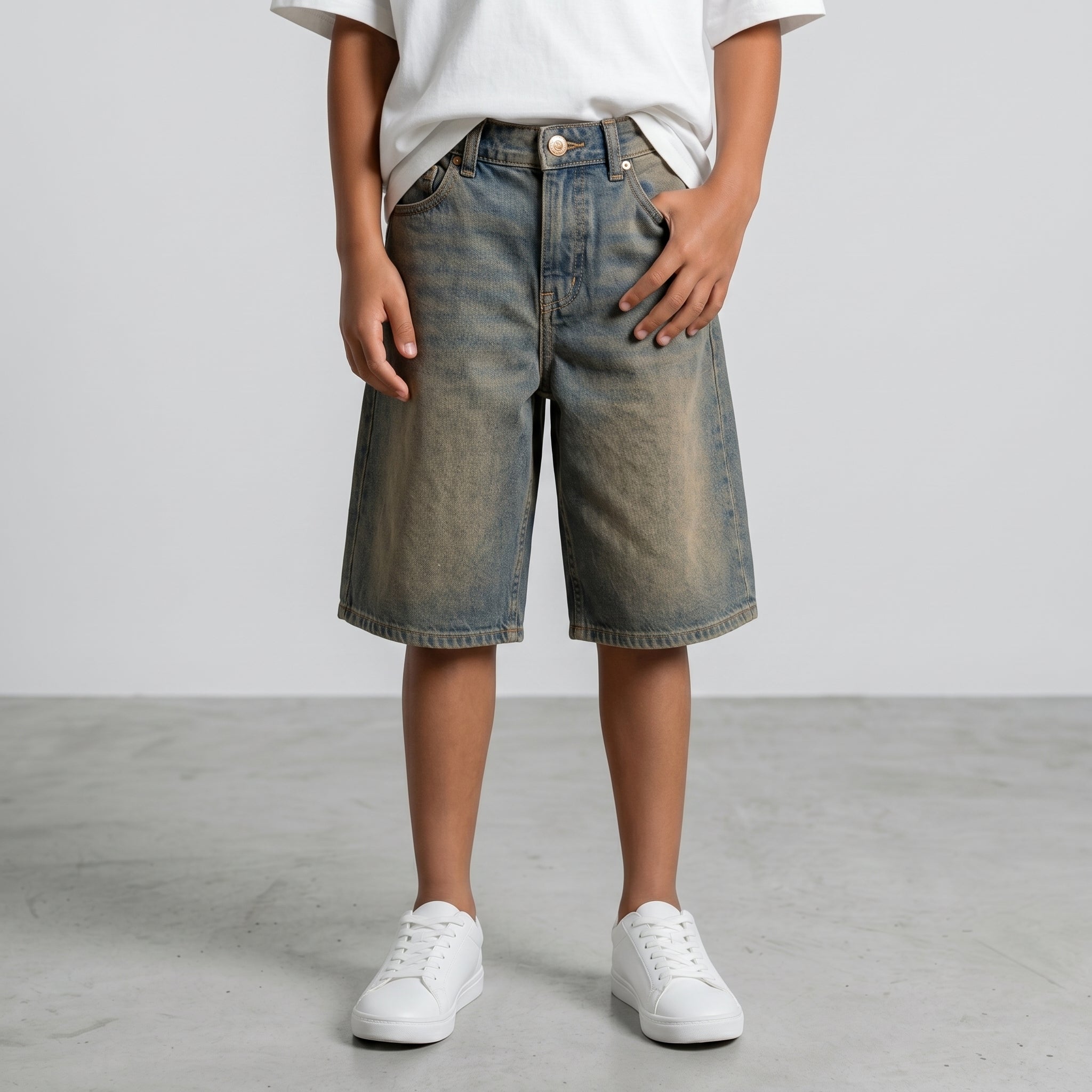 BERMUDA JACK & JONES BAMBINO ALEX SABBIATO DENIM  ART 12292021