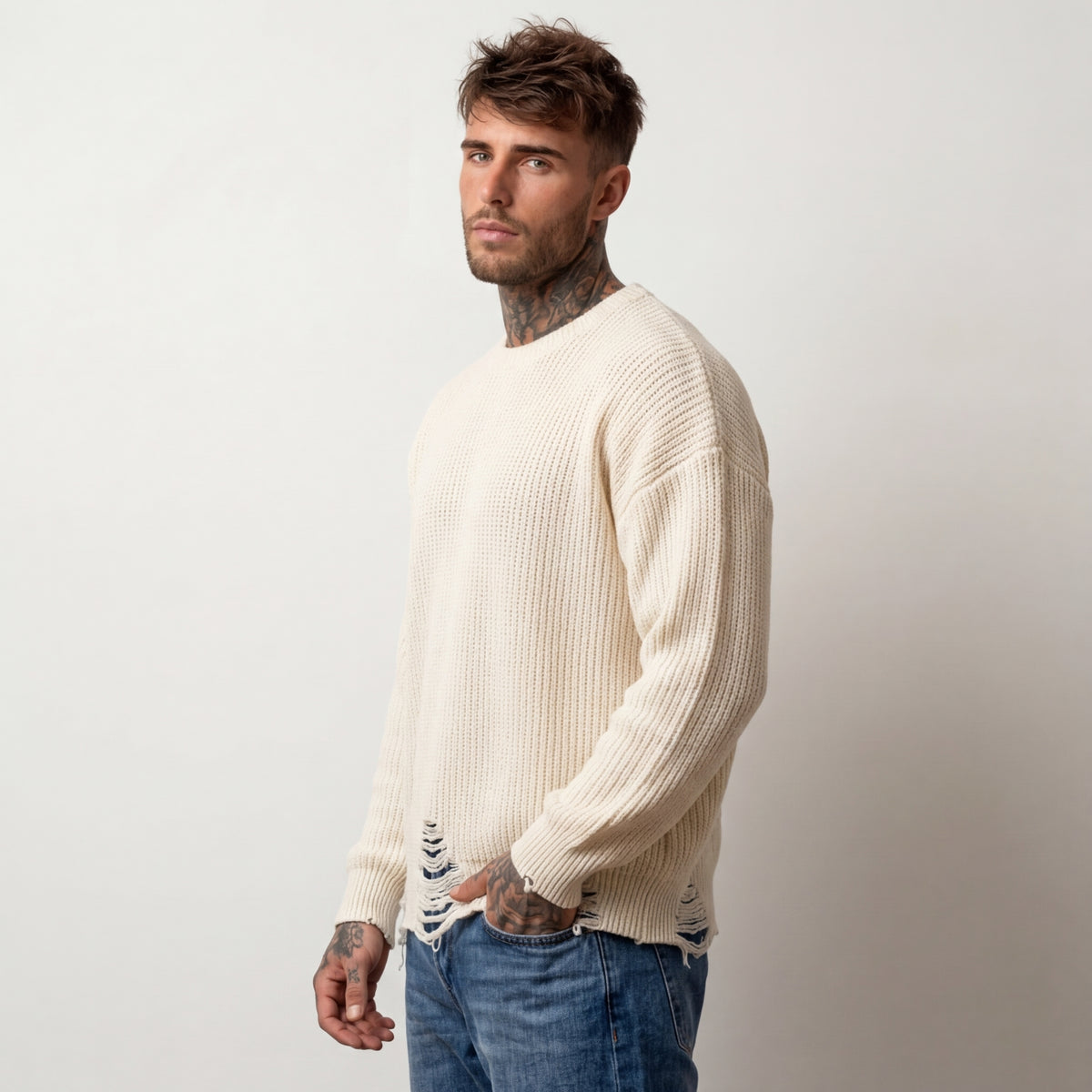 MAGLIONCINO NEW JOB BRAND ROTTURE PIU' COLORI M/ INGLESE ART MA/05