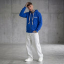 FELPA UOMO  ZIP CON CAPPUCCIO BASICA LOGO - HAMEN - ART. LOGO H