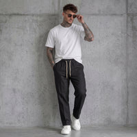 PANTALACCIO UOMO IN MISTO LINO VISCOSA  - BERNA - ART. 261226