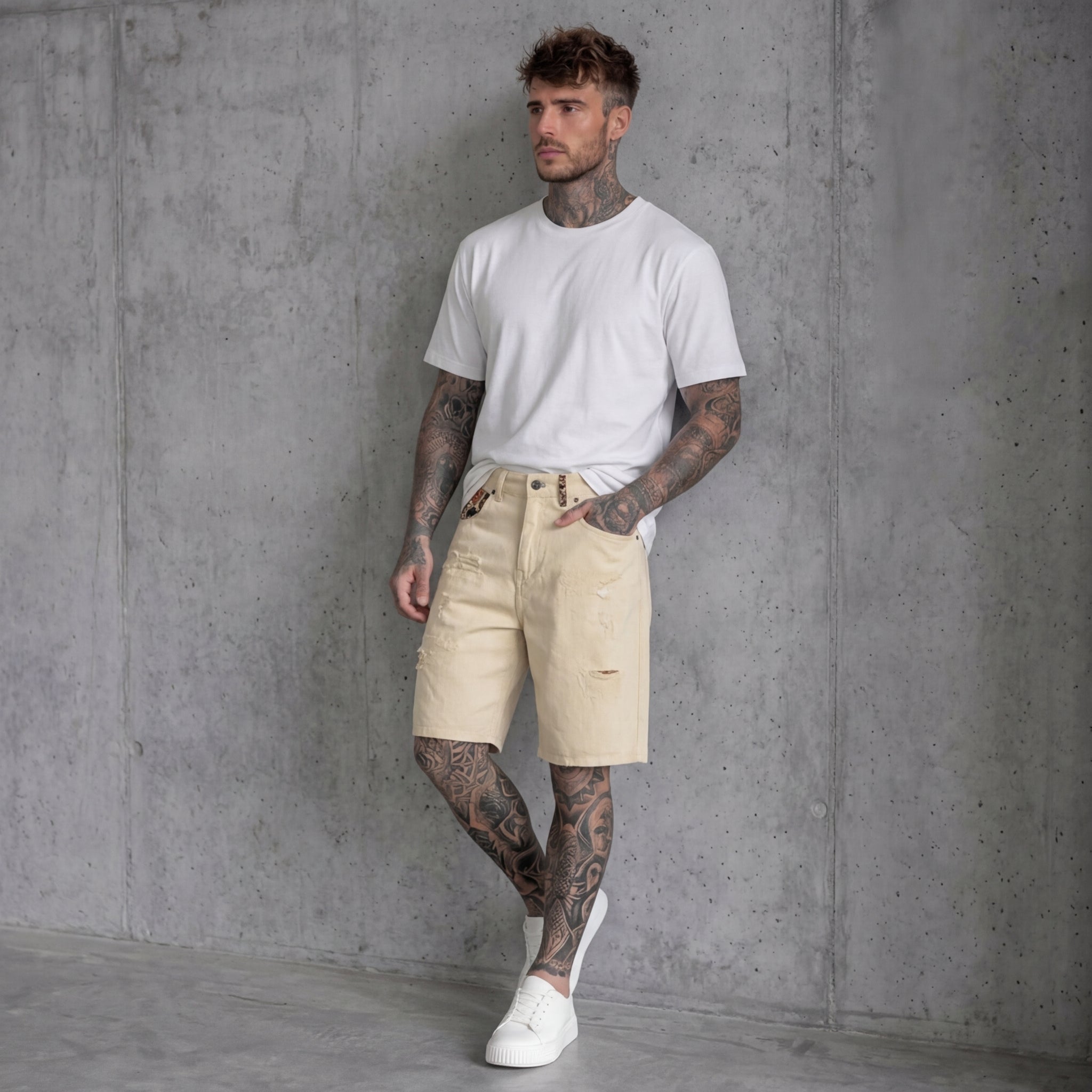 BERMUDA BOXY BAGGY FIT DENIM PIU' COLORI - BERNA - ART.261008